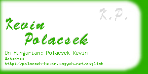 kevin polacsek business card